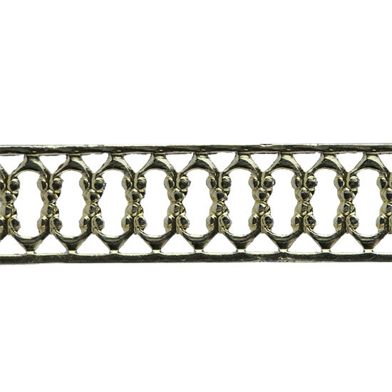 Patterned Wire - Brass - Woven Edges 26 gauge Dead Soft - 6" Min