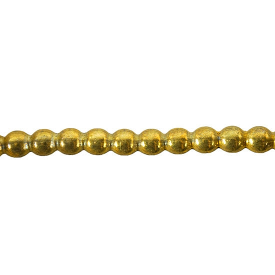 Patterned Wire - Brass - 4mm Polka Dot 12 gauge Dead Soft - 6"