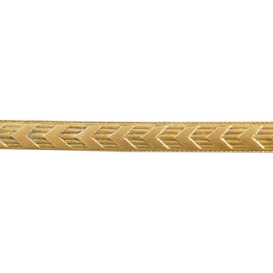 Patterned Wire - Brass - Chevron 14 gauge Dead Soft - 6" Min