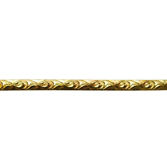 Patterned Wire - Brass - Loose Links 14 gauge Dead Soft - 6" Min