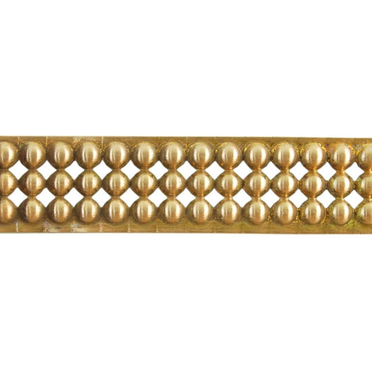 Patterned Wire - Brass - Round Stud 16 gauge Dead Soft - 6" Min