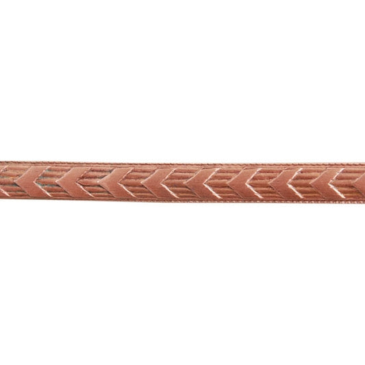 Patterned Wire - Copper - Chevron 14 gauge Dead Soft - 6" Min