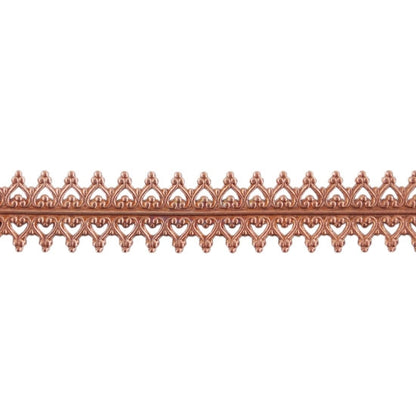 Patterned Wire - Copper - Double Gallery #2 Small 24 gauge Dead Soft - 6" Min