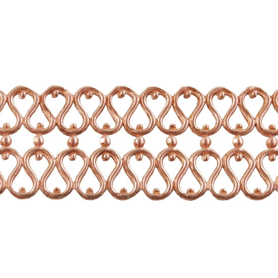 Patterned Wire - Copper - Double Serpentine 20 gauge Dead Soft - 6"