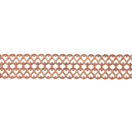 Patterned Wire - Copper - Double Serpentine Small 22 gauge Dead Soft - 6" Min