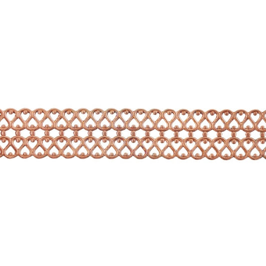 Patterned Wire - Copper - Double Serpentine Small 22 gauge Dead Soft - 6" Min