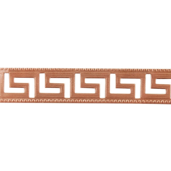 Patterned Wire - Copper - Maze 20 gauge Dead Soft - 6" Min