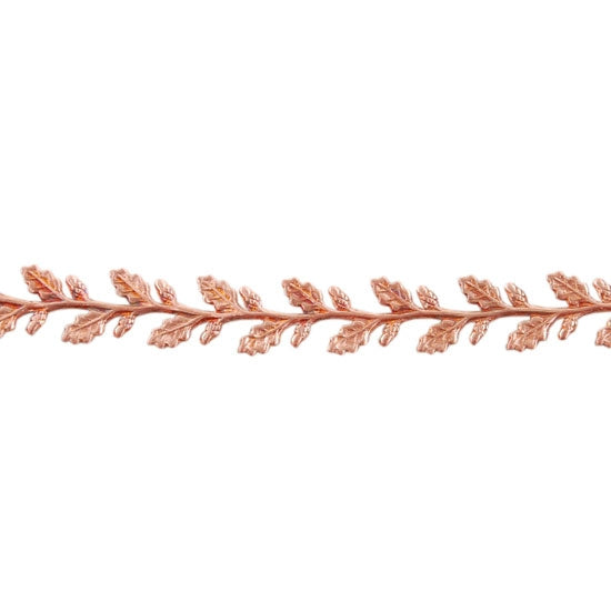 Patterned Wire - Copper - Leaves #2 22 gauge Dead Soft - 6" Min