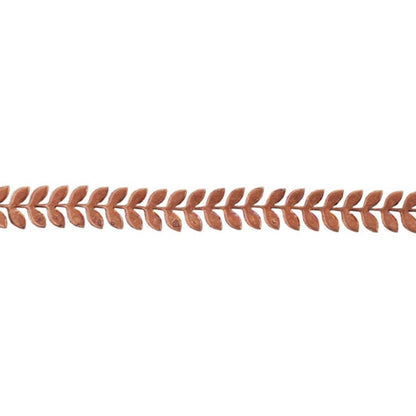 Patterned Wire - Copper - Leaves #4 22 gauge Dead Soft - 6" Min