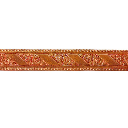 Patterned Wire - Copper - Flower Ribbon 14 gauge Dead Soft - 6" Min