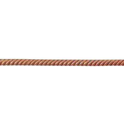 Patterned Wire - Copper - Rope #1 18 gauge Dead Soft - 6" Min