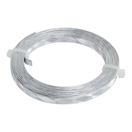 spool of Textured Aluminum Ribbon Wire - 6.56 Feet (2m) roll.