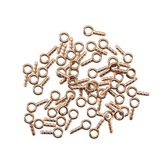 50 Bronze Embeddables - Eyelet