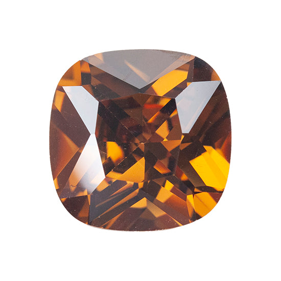 Cubic Zirconia - Smoked Topaz - Cushion