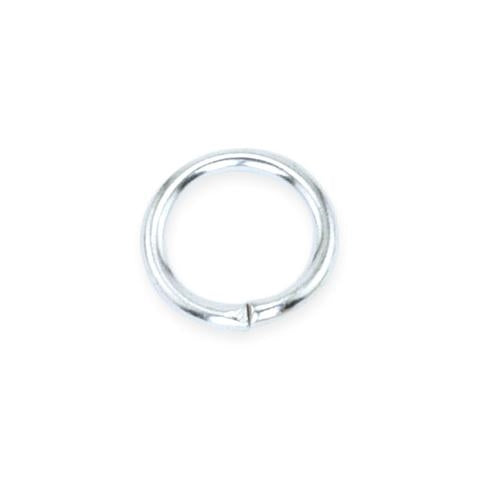 Silver Plate Open Jump Rings - Round