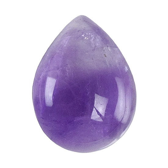 Cabochon Pear Amethyst Gemstone example  one