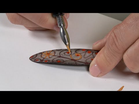 video Cool Tools | Pen Techniques with Sunshine Enamels by Jan Harrell