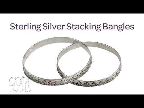 video Cool Tools | Sterling Silver Stacking Bangles by Karen Trexler - Metal Clay + Ring & Bangle Textures