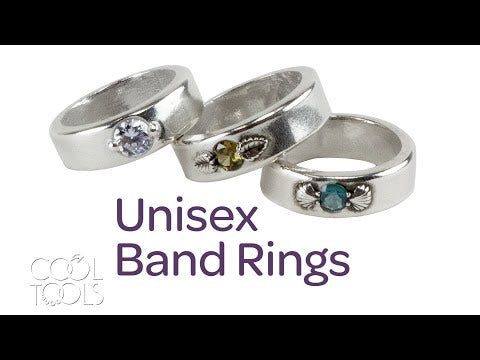 video Cool Tools | Unisex Band Rings with Sterling Silver Clay by Karen Trexler