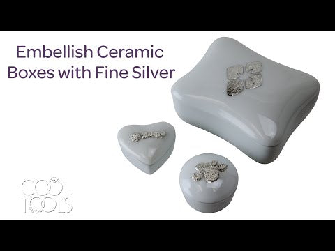 video Cool Tools | Embellish Ceramic Porcelain Boxes with Fine Silver Clay by Jennifer Dins