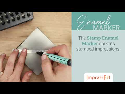 video ImpressArt Stamp Enamel Marker for Darkening Hand-Stamped Impressions