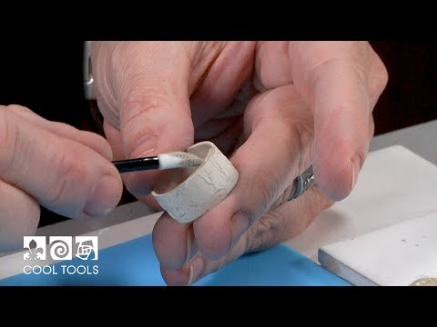 video Cool Tools | EZ960® Textured Fold Over Silver Ring by Cindy Pope