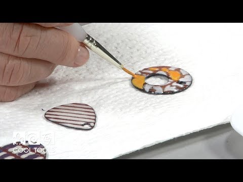 video Cool Tools | Sunshine Color Enameling and Tube Rivet Earrings by Jan Harrell