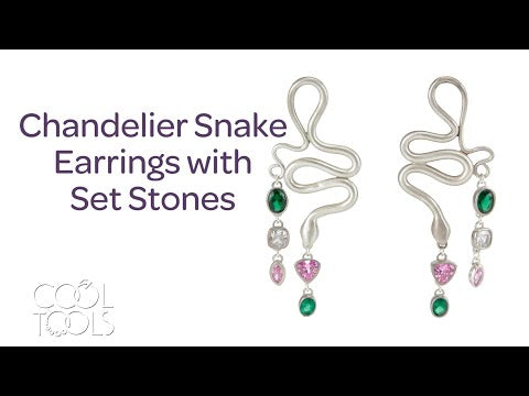 video Cool Tools | Chandelier Snake Earrings with Set Stones by Karen Trexler