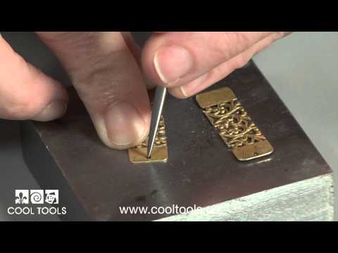 video Patterned Brass Earrings Project