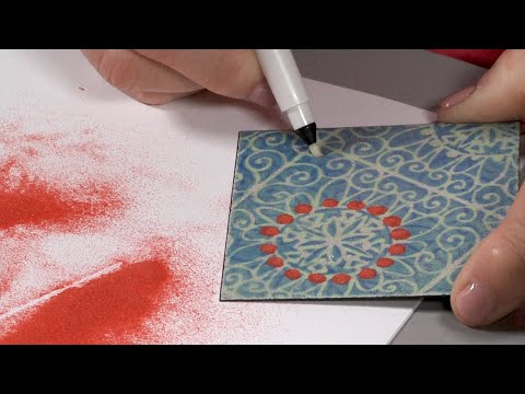 video Cool Tools | Glitter and Glue Enameling Technique by Jan Harrell