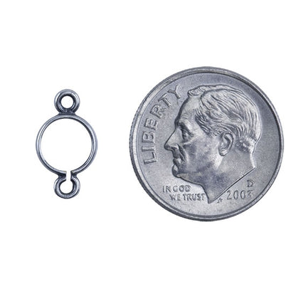 Silver Plate Connector Pinch Setting - Round - Cool Tools